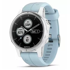 Спортивные часы Garmin Fenix 5S Plus White with Sea Foam Band (010-01987-23)