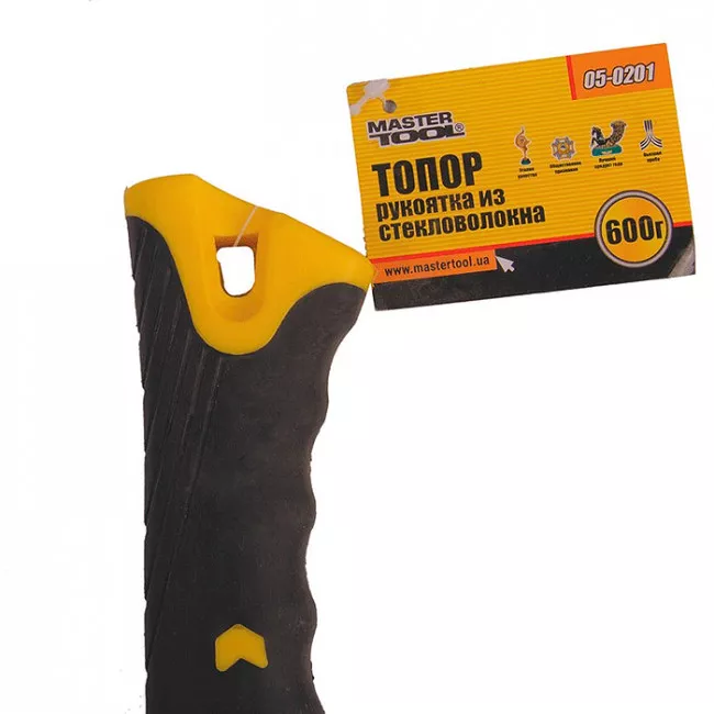 Сокира Mastertool 600 г рукоятка 390 мм з скловолокна