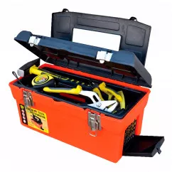 Ящик для инструмента 16,5" (420*225*210 мм), металлические замки MASTER TOOL (79-2105)