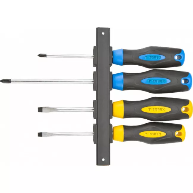 Набор отверток ударных MASTER TOOL 4 шт (PH2*100; 3*150, SL6*100, 8*150) (40-1153)