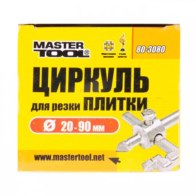 Циркуль для резки плитки 20-90 мм MASTERTOOL (80-3080)