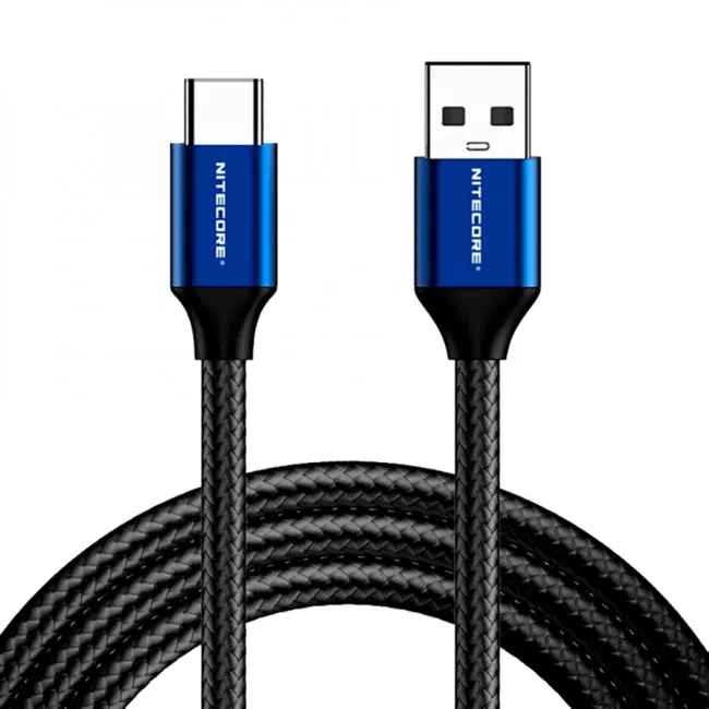 Кабель Nitecore UAC20 USB-C to USB-A 2.0 (6-1376)