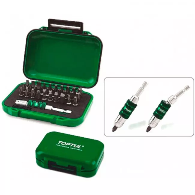 Набор бит TOPTUL с держателем 1/4" 31ед. (GABW3101)