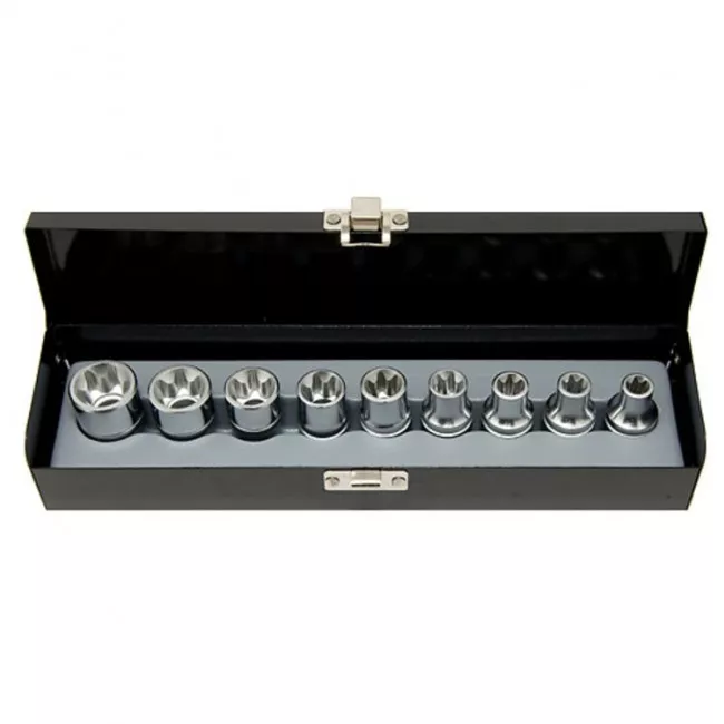 Набір головок FORCE 1/2" Torx 9шт E10-E24 (4093)