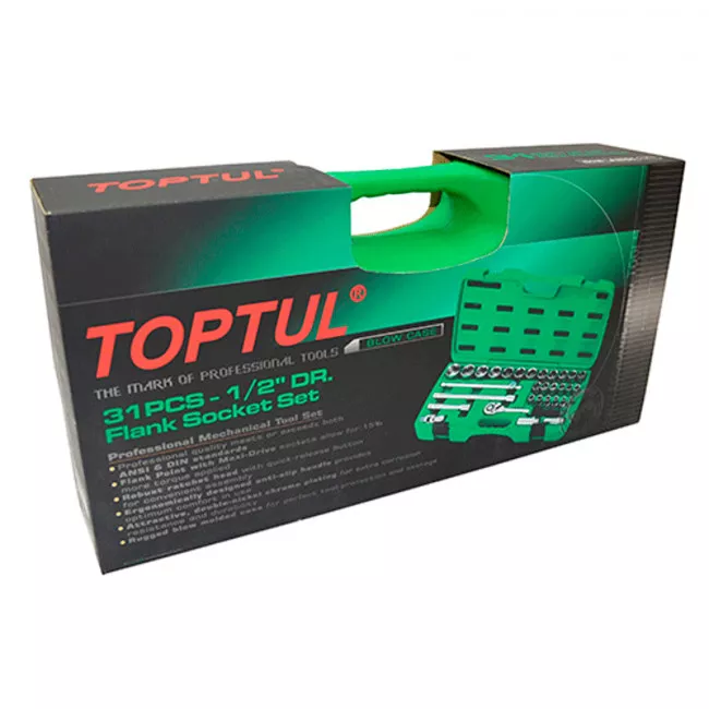 Набор инструмента TOPTUL 1/2" 31ед. (GAAI3103)