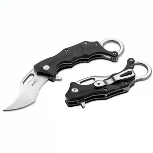 Ніж складний Boker Plus Caracal Wildcat (довжина: 185мм, лезо: 71мм), чорний  (227-1096)