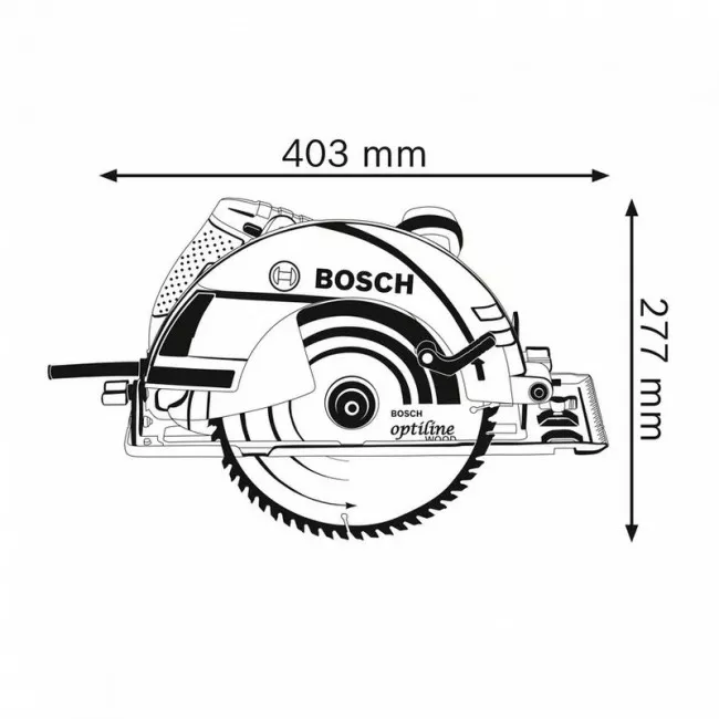 Пила дискова Bosch GKS 235 Turbo Professional, 2050 Вт, 235 мм (0.601.5A2.001)