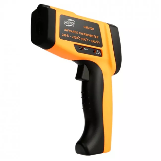 Пирометр инфракрасный бесконтактный BENETECH 200~2200℃ (GM2200)