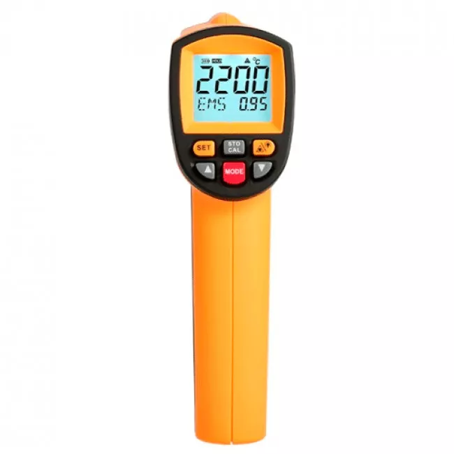 Пирометр инфракрасный бесконтактный BENETECH 200~2200℃ (GM2200)
