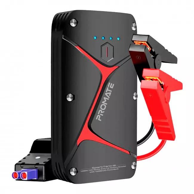 Пуско-зарядний пристрій Promate SparkTank-16 16000 mAh Black (sparktank-16.black) (048383)