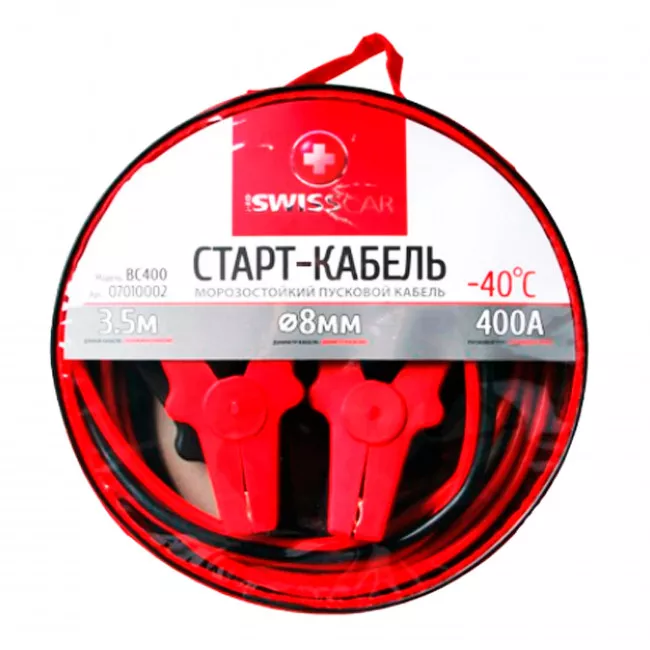 Старт-кабель PROSWISSCAR 400А 3,5 м в сумке BC-400 (000186)
