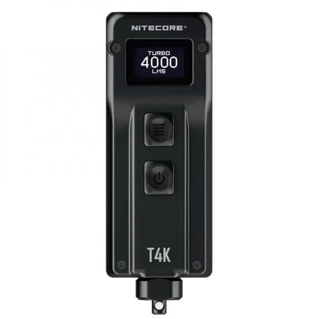 Сверхмощный наключный, EDC фонарь с OLED дисплеем Nitecore T4K USB Type-C (6-1437)