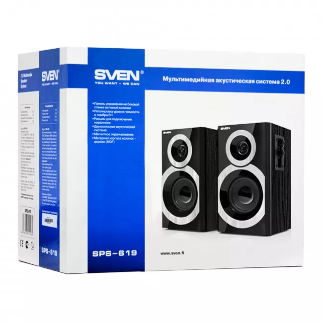 Акустична система Sven SPS-619 Black (00460175)