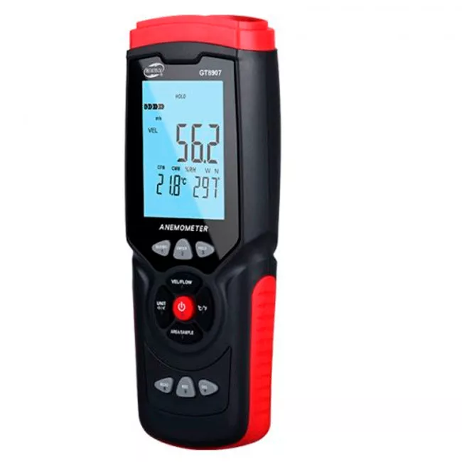 Анемометр крыльчатый USB BENETECH (0,3-45 м/с) (GT8907)