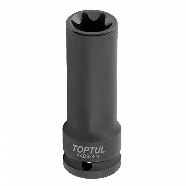 Головка торцевая ударная длинная 3/4" E24 L110мм TOPTUL (KABS2424) Головка торцевая ударная длинная 3/4" E24 L110мм TOPTUL (KABS2424)