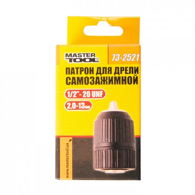 Патрон для дрели самозажимной 1/2"- 20, 2.0-13 мм MASTERTOOL (73-2521)