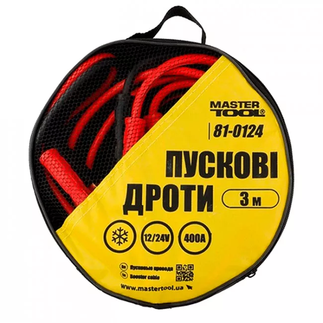 Провода пусковые MASTER TOOL 400 А, 3 м (81-0124)