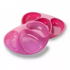 Тарелочки глубокие Tommee Tippee, 3 шт., розовый (71592)