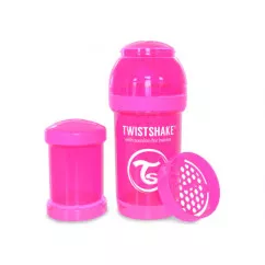 Twistshake антиколиковая бутылочка 180мл, розовая (24846) (78001)