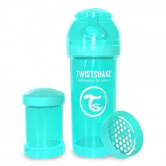 Twistshake антиколиковая бутылочка 260мл, бирюзовая (24878) (78035)