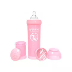 Twistshake антиколікова пляшечка 330мл, світло-рожева (69870) (78261)