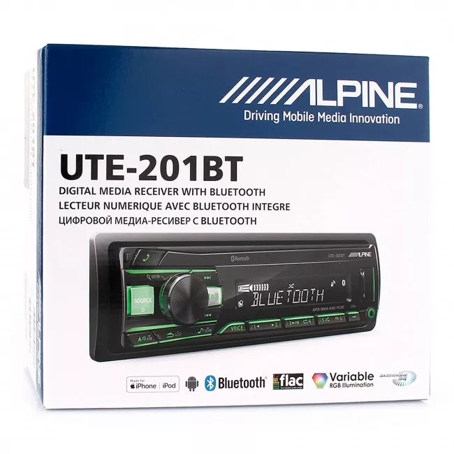 Автомагнітола Alpine UTE-201BT (без диска)