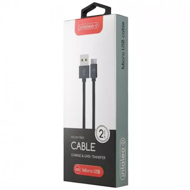 Кабель синхронізації INTALEO CBGNYM2 Micro USB 2м (сірий) (477683)