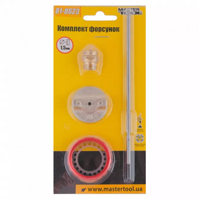 Комплект форсунок Ø 1,5 мм к 81-8717, 81-8718, 81-8719, 81-8738 MASTER TOOL (81-8623)