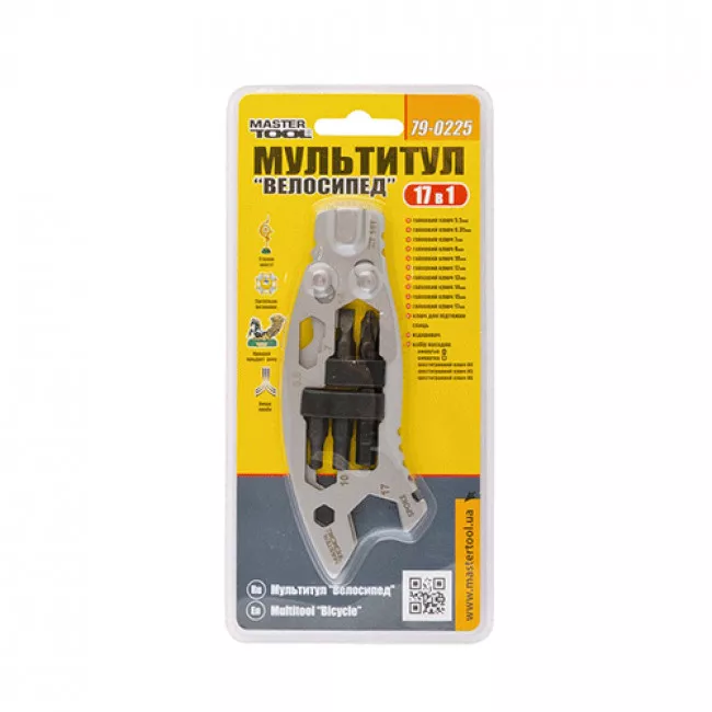 Мультитул MASTER TOOL "Велосипед" 17-в-1 (79-0225)