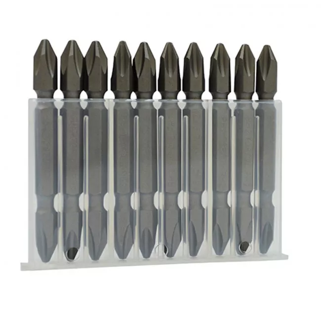 Набір біт TOPTUL 1/4" PH2 двосторонніх 10шт. (GAAW1001)