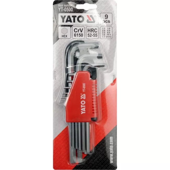 Набір шестигранних ключів Yato (YT-0500)