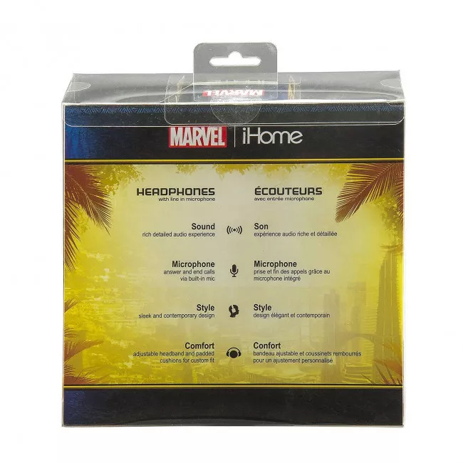 Наушники eKids/iHome, MARVEL, Black Panther, Mic (VI-M40BP.FXV8M)