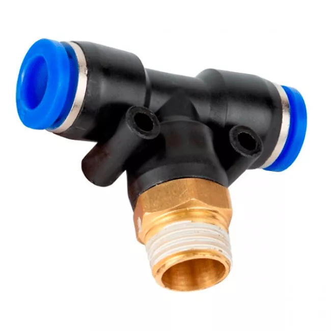Соединение цанговое AIRKRAFT для полиуретановых шлангов PU/PR 8мм X1/2" (SPB08-04)