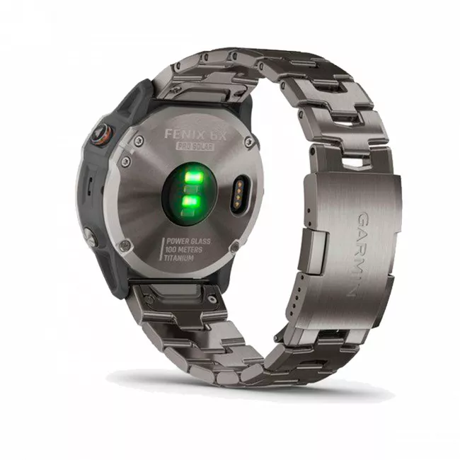Спортивний годинник Garmin Fenix ​​6X Pro Solar Titanium with Vented Titanium Bracelet (010-02157-24)