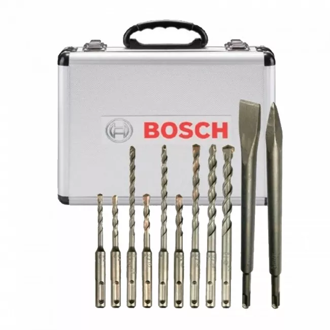 Сверла и зубило Bosch SDS+ , набор 11 ед., в кейсе (2.608.578.765)