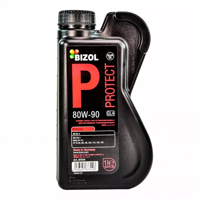 Трансмиссионное масло BIZOL Protect Gear Oil GL4 80W-90 1л (В87310)