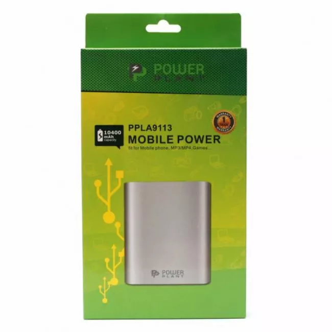 Универсальная мобильная батарея POWER PLANT 10400mAh + универсальный кабель (PPLA9113)