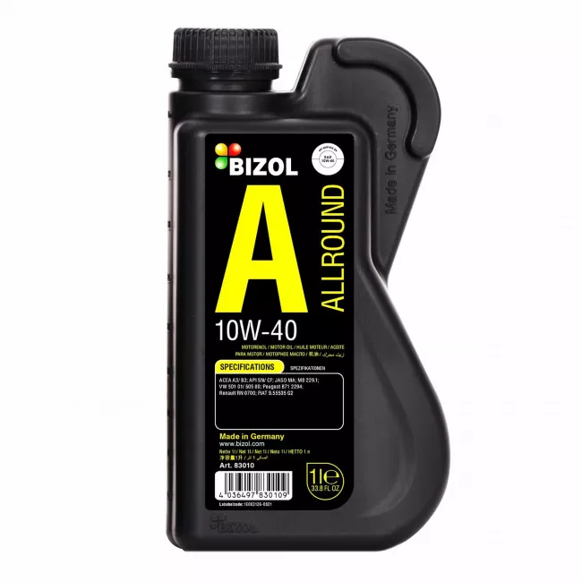 Моторное масло BIZOL Allround 10W-40 1л (B83010) Моторное масло BIZOL Allround 10W-40 1л (B83010)
