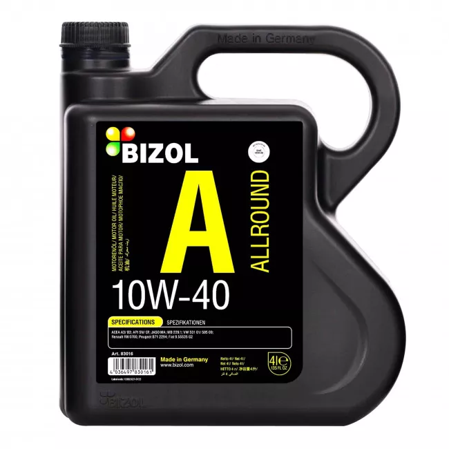 Моторное масло BIZOL Allround 10W-40 4л (B83016)