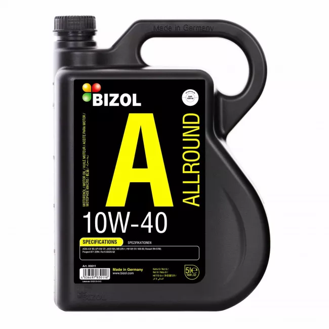 Моторное масло BIZOL Allround 10W-40 5л (B83011) Моторное масло BIZOL Allround 10W-40 5л (B83011)
