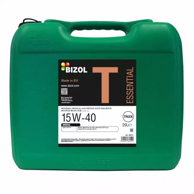 Моторное масло BIZOL Truck Essential 15W-40 20л (B86012)