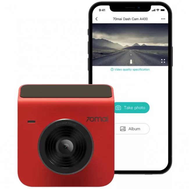 Відеореєстратор Xiaomi 70mai Dash Cam A400 Red (781019/859634)