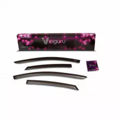 Дефлекторы окон Vinguru Kia Ceed I 2007-2012/Hyundai i30 I 2007-2012 ун накладные скотч к-т 4 шт., м