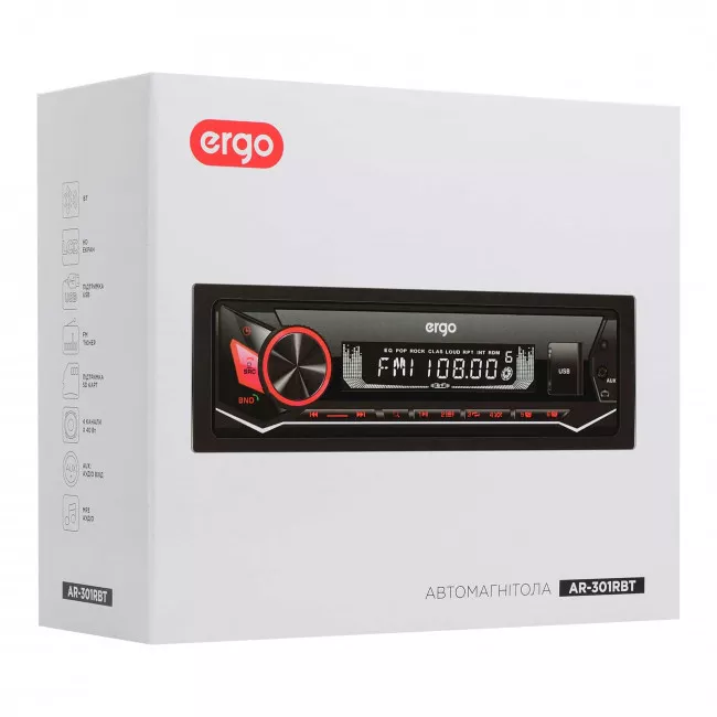 Автомагнитола ERGO AR-301RBT