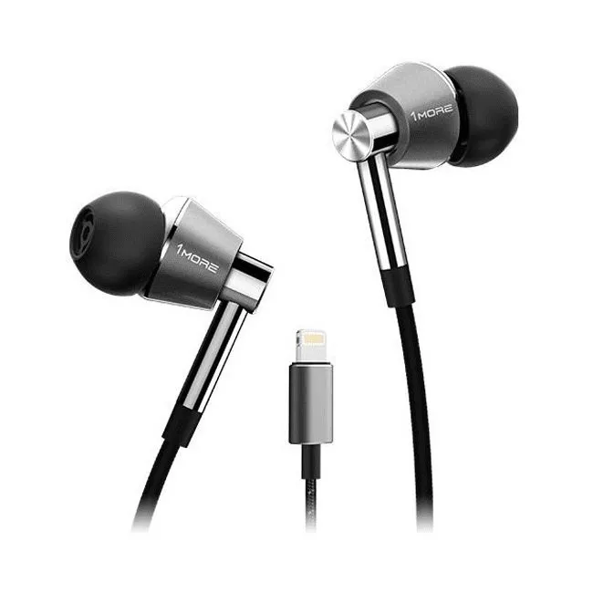 Навушники 1MORE E1009 Piston Fit Mic Black/Grey (E1009-GRAY)