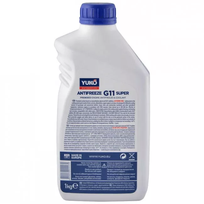 Антифриз Yuko Super G11 -40°C синий 1л (4820070244472)