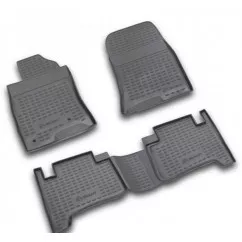 Килимки в салон TOYOTA Land Cruiser Prado 01/2003-12/2009, 4 шт. (поліуретан, сірі)