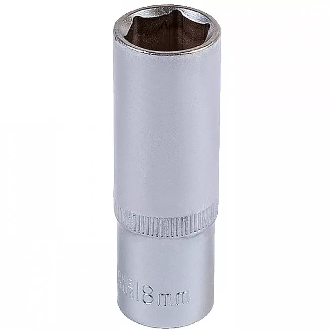 Насадка торцевая MASTER TOOL 6-гранная удлиненная 1/2", 18 мм. CRV (78-0518) Насадка торцевая MASTER TOOL 6-гранная удлиненная 1/2", 18 мм. CRV (78-0518)