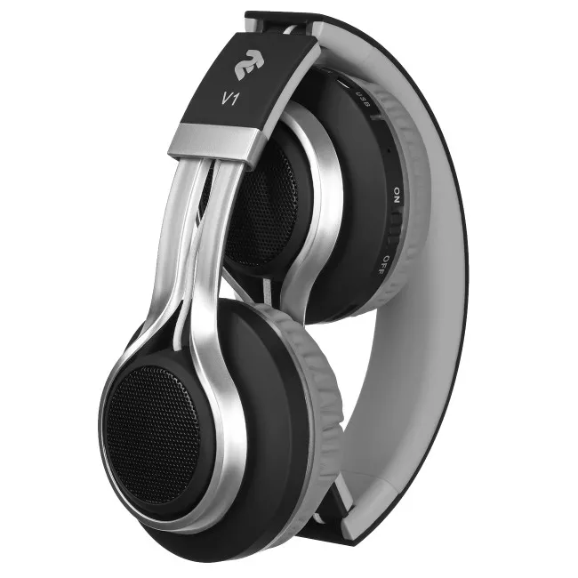 Навушники 2E V1 ComboWay ExtraBass Wireless Over-Ear Headset Black (2E-OEV1WBK)