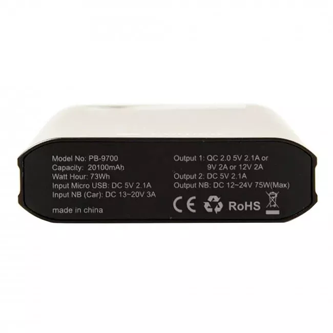 Универсальная мобильная батарея PowerPlant PB-9700 20100mAh (PB930111)